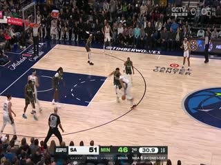 NBA常规赛 马刺VS森林狼 20231207